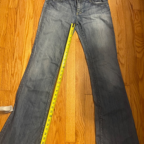 LONG Rock & Republic Jeans Rainbow Embroidered Pocket Roth Flare 29 - Picture 9 of 10